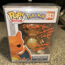 Signed Pokemon Charizard Funko Pop