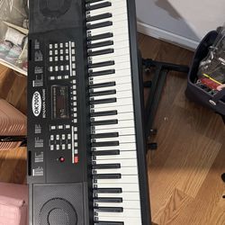 61-Key Keyboard Piano with Stand & Bench – $80 (Pickup Only)