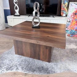 Wood Table Coffee Table Square Central 