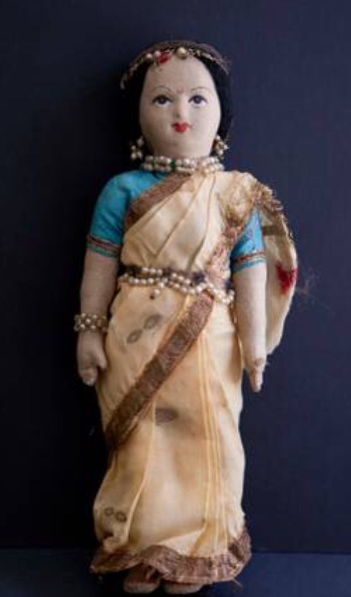 Antique Beaded India Cloth Doll