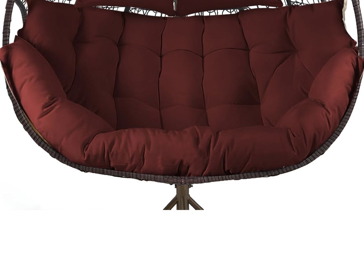 Replacement soft cushion for patio swing chair,,, Cojín suave de repuesto para silla de columpio para patio,