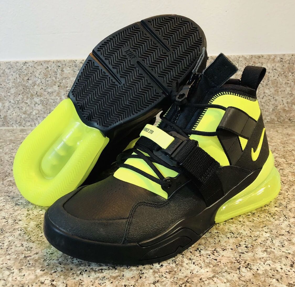 Nike Air Force 270 Utility Black Volt Green