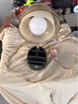 Desk Lamp with Built-In Organizer & USB Port