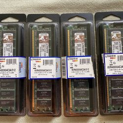 Kingston 4x 512MB PC3200 DDR 400 KVR400X64C3A RAM Memory 