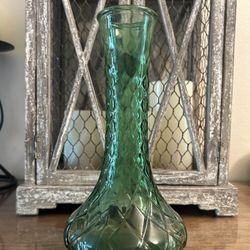 Vintage Hosier Glass Bud Vase