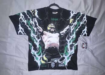 Civil Regime WWE Rey Mysterio Lightning Graphic T-Shirt Mens Large Black NWT 619