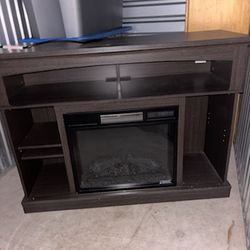 Electric Fireplace/TV Stand Dressers area