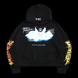 Size M - Civil Regime x WWE Sacrilegious Odin Hoodie in Black