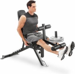 Adjustable Leg Extension and Curl Bench