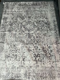 XWZO 5x7 Area Rugs Washable Rug for Living Room，Non-Slip Bedroom Rug Vintage Print Pattern Large Carpet for Office Dining Room Low Piles Indoor Carpet