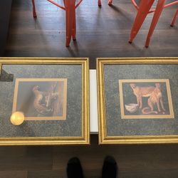 Matching Jacques-Laurent leopard framed prints