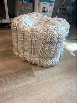 Arhaus Knitted/Yarn Pouf