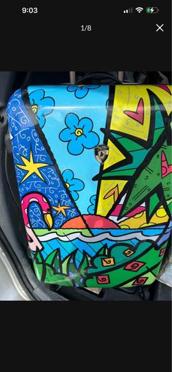 Heys Hard Shell Spinner Luggage Romero Britto