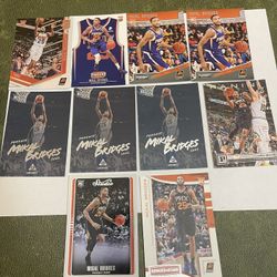 Lot of 10 2018/19 Mikal Bridges NBA Rookie Cards