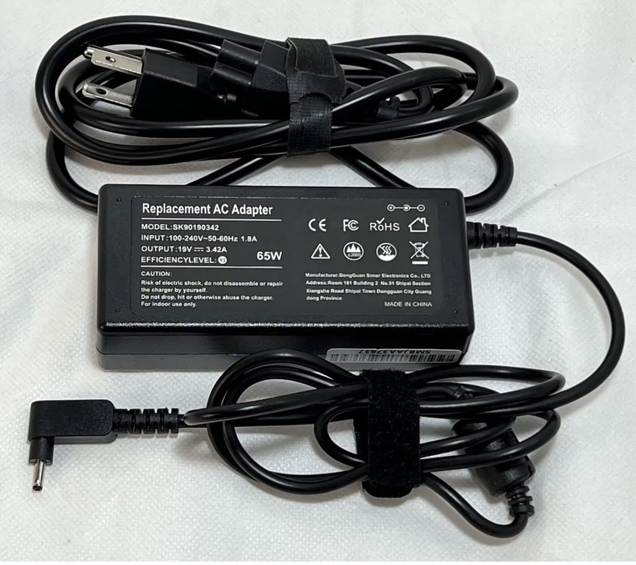Replacement AC Power Adapter Model SK(contact info removed)2 for Acer Laptop Computers