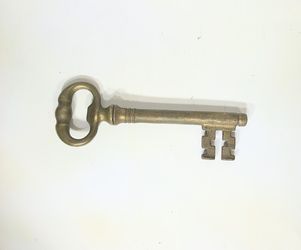 Vintage Jumbo  Brass Fireplace Turn Key 