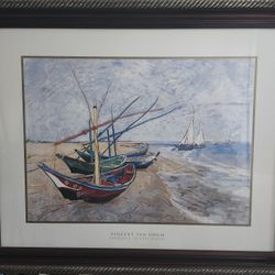 Van Gogh "Bateaux A Saintes Maries" Print
