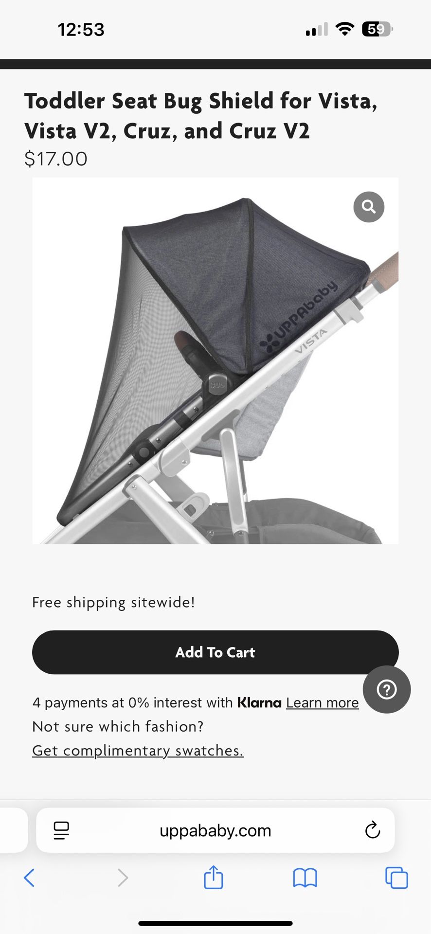 Upa Baby Net For Stroller