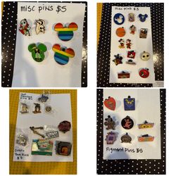 Disney Trading Pins Priced as Marked $3, $5, $7 Cast Member, Tours, Figment, Events, Zero, Rainbow Mickey 