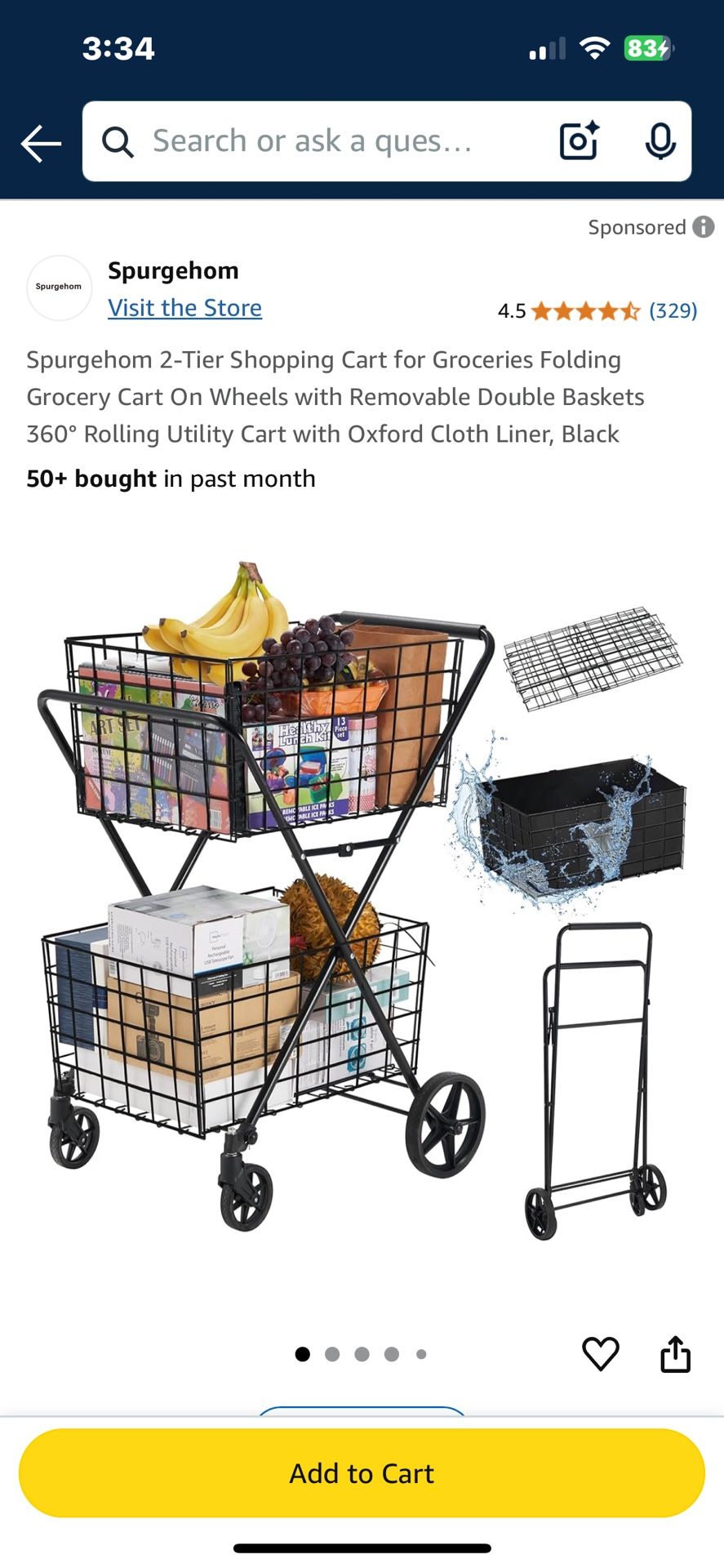 2-tier Shopping Cart