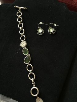 Lia Sophia bracelet and earring set