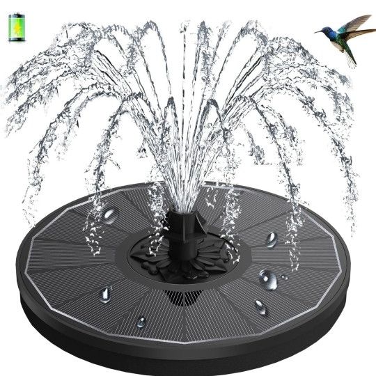 NEW 3.5W Solar Fountain For A Bird Bath or Pond.