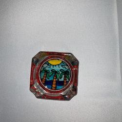 Decorative Ash Tray Hand Painted
