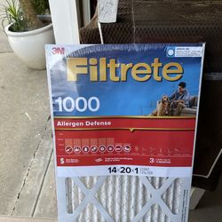 3M FILTRETE 1000 14 X 20 X 1 AIR FILTER