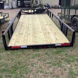 New Trailer 77x16 De Tubo , Con Rampas 