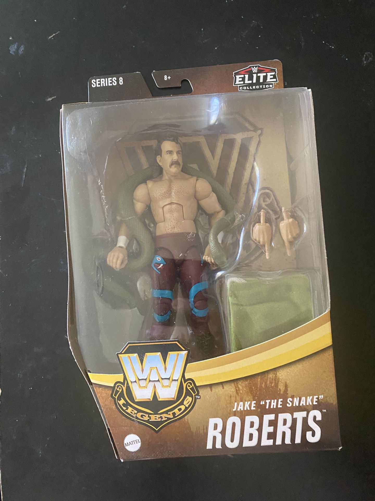 WWE Elite Legends Series 8 Jake The Snake Robert’s Figure Wwf Wcw Aew Damage 
