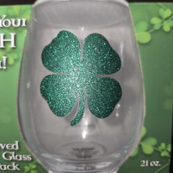 St. Patrick's Day 21oz Curved Table Glasses (2-Pack)