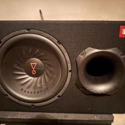 JBL 12 inch subwoofer with amp