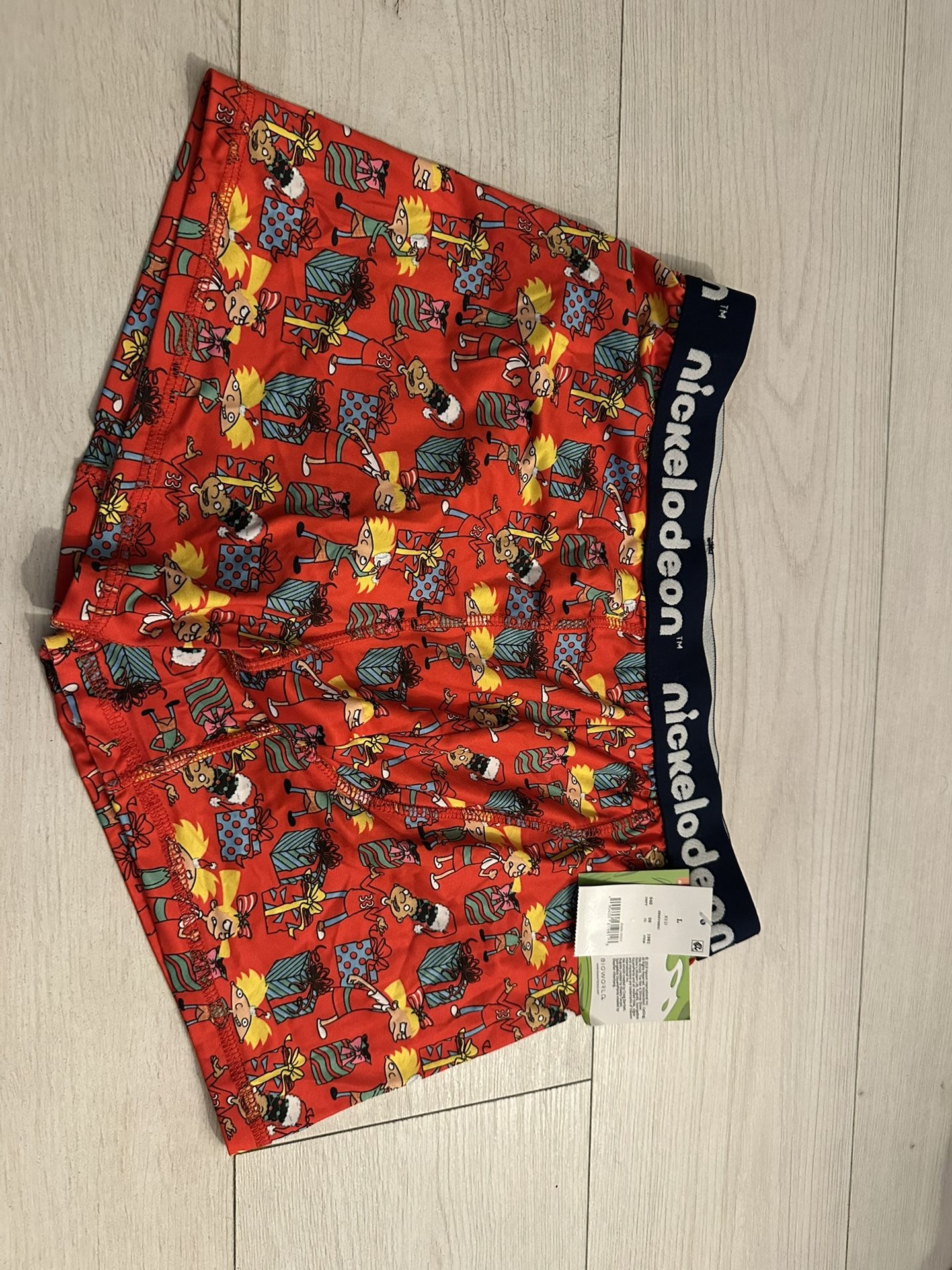 New Nickelodeon christmas Hey Arnold men boxer briefs size L