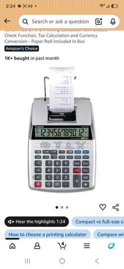 Printing calculator