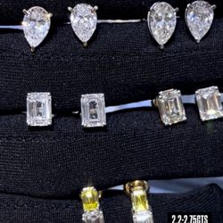 14K 2.2-2.75CT Lab Grown Diamonds Earrings 