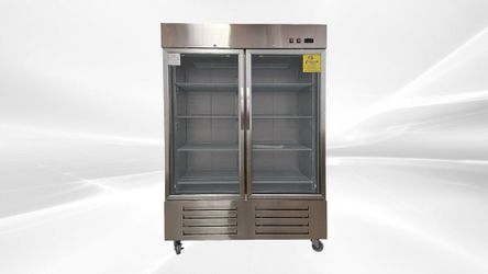 NSF 2Glass Door Stainless Steel Commercial Freezer CD-56FG-2