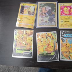 Pikachu Pokemon Cards 