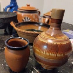 Mexican Clay Pottery Items