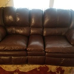 Real leather sofas