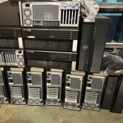 Lot of Dell Towers and 2 servers 