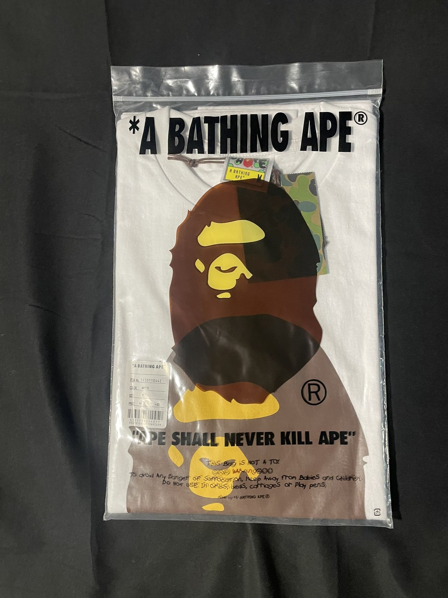 Bape Tee White/brown