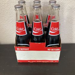 Iowa Hawkees 1981 Six Pack Of 10oz Coke