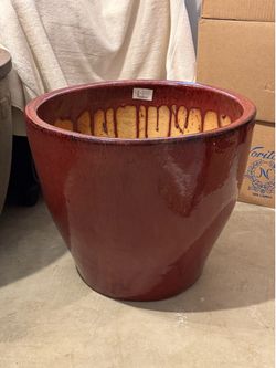 Beautiful Large Hand-glazed Planter Pot