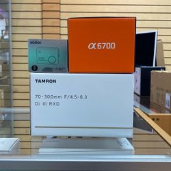 Sony a6700 Bundle W/ Tamron 70-300mm F4.5-6.3 and Godox iT30 Pro