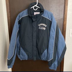 Y2K Vintage Seattle Seahawks Puffer Winter Coat Jacket Zip-Up 