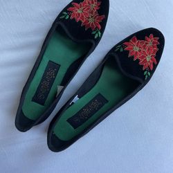 Black Velvet Christmas Shoes