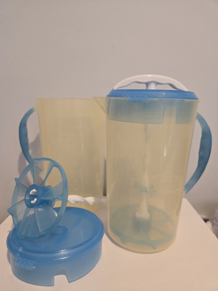 Pair Of Dr Brown's Formula Mixing Pitchers