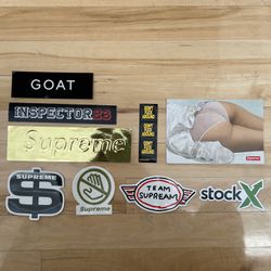 Supreme Stickers Stock X Goat 