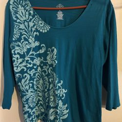 St John’s Bay ladies XL quarter sleeve blouse