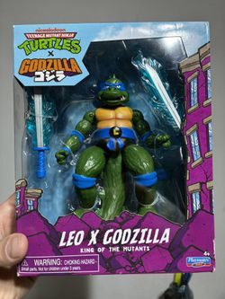  PLAYMATES TEENAGE MUTANT NINJA TURTLES X GODZILLA – LEO X GODZILLA TMNT FIGURE! (NEW)